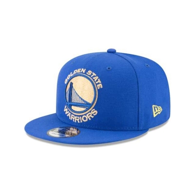 Sapca New Era Golden State Warriors NBA Squad Twist 9FIFTY Snapback - Albastri